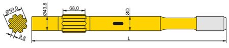 Striking Bar Tamrock T38